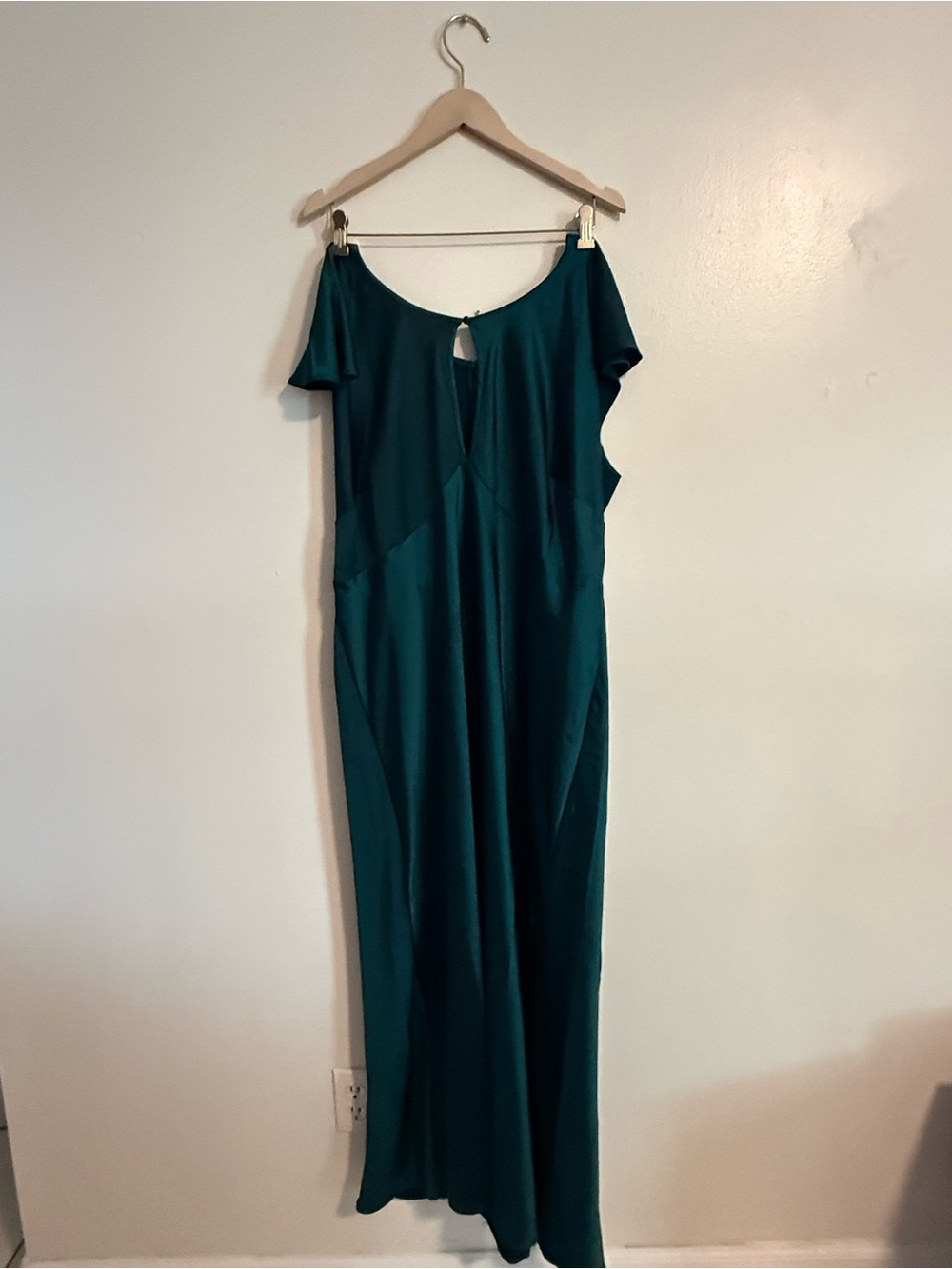 Old Navy Teal Off-Shoulder Maxi Dress
